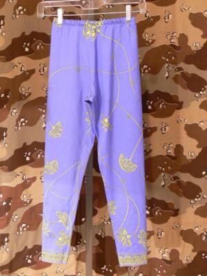 EMILIO PUCCI VINTAGE STRETCH LEGGINGS FLORAL PATTERN SIGNED SIZE SMALL VGC