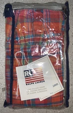 Ralph Lauren Fleming Orange/Red/Green/ Blue Pillow Sham - Vintage New in Package