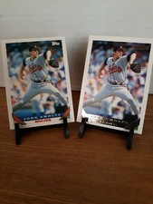 Lot of 2 1993 Topps BASE CARD & TOPPS GOLD John Smoltz #35