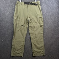 Boy Scouts Switchback Convertible Pants Men s Large 30 Green Cargo Uniform Nylon