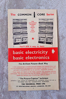 The Common Core Series Basic Electricity Electronics Advertising Brochure