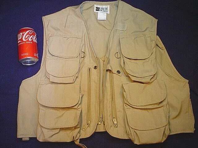 NICE TAN STREAM DESIGNS 24 POCKET FISHING VEST