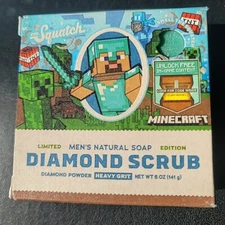 Dr Squatch Soap Limited Edition Diamond Minecraft Scrub 5oz (5 PACK)