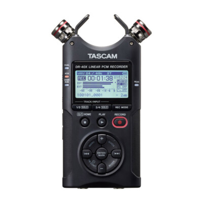 Tascam DR-40X tragbarer 4-Spur-Audiorecorder & USB-Audio-Interface