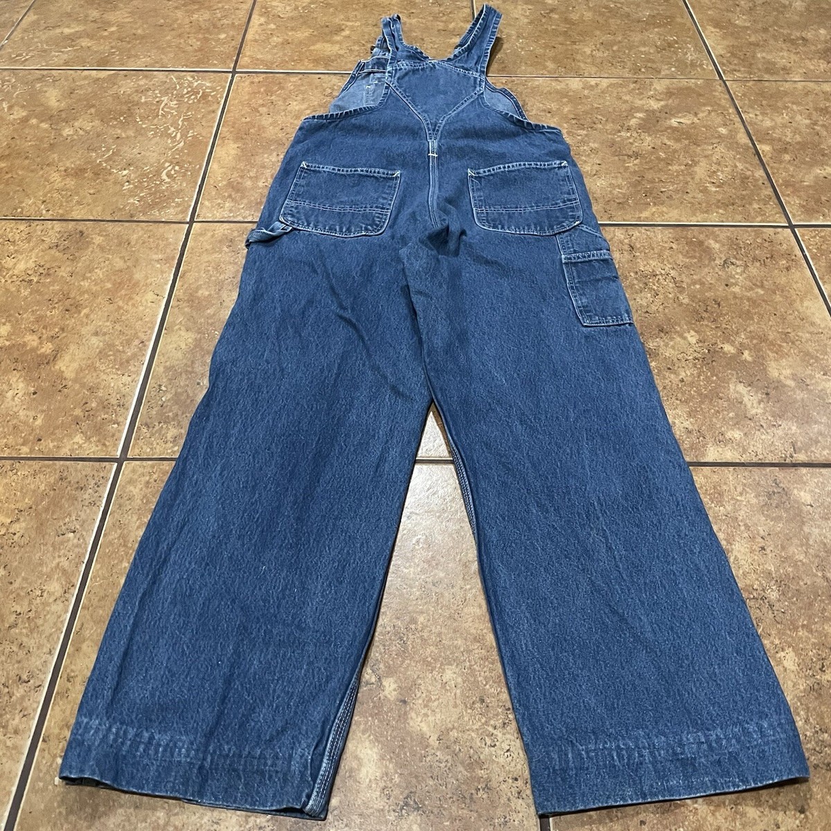 Carhartt R07-DST デニムオーバーオール 30 x 28 Carhartt R07 Mens Loose Fit Washed Denim Bib Overall