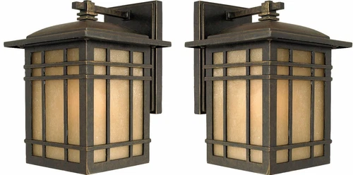 Quoizel HC8407IB Hillcrest 1-Light Outdoor Wall Fixture, Imperial Bronze, 2 Pack - Picture 1 of 3