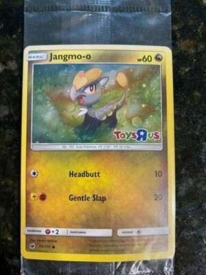 Pokemon card - Jangmo-o 75/111 Toys R Us Holo Promo Card Brand New In Package | eBay Pokemon card - Jangmo-o 75/111 Toys R Us Holo Promo Card Brand New In Package | eBay