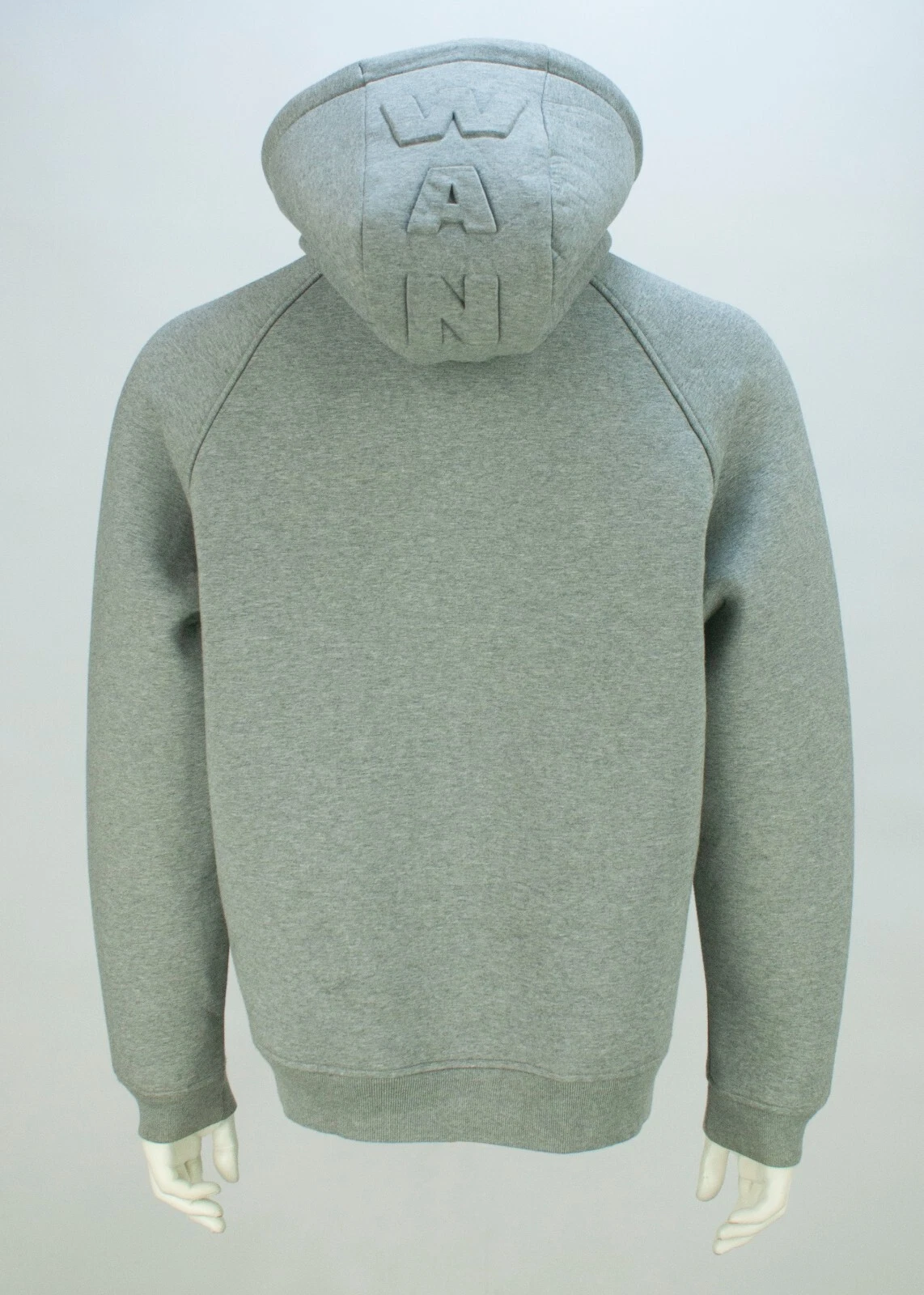 Alexander Wang x H&M felpa con cappuccio cerniera intera giacca subacquea erica grigio taglia M