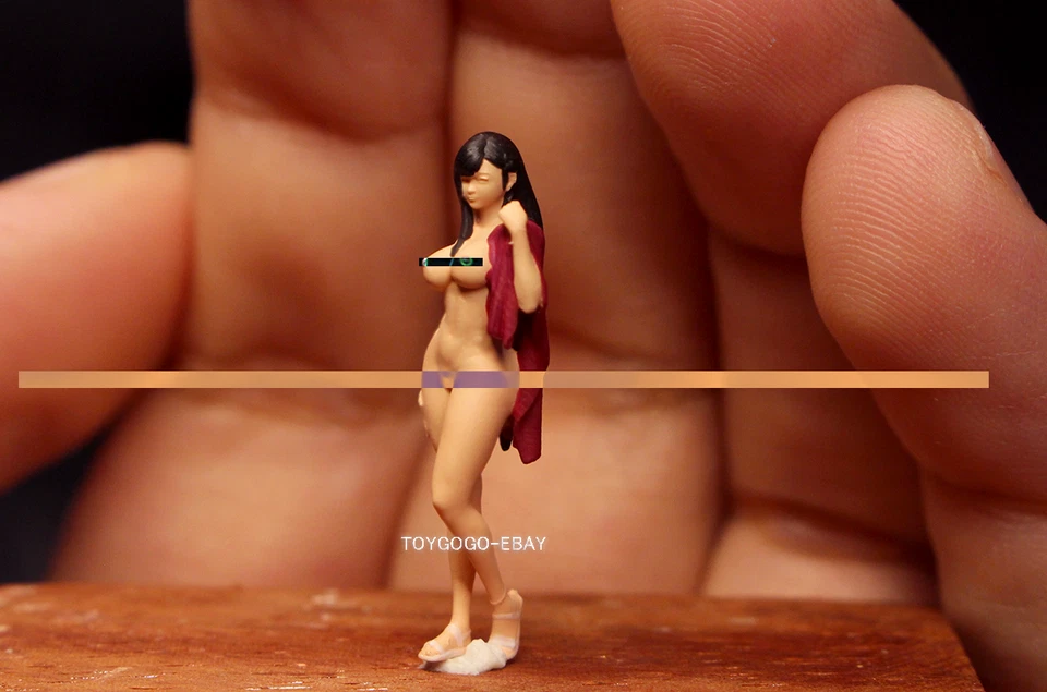 迷你 1/64 人物洗澡女孩可爱僵尸适合 1: 64 汽车街道立体模型 — 第 2/4 张图片
