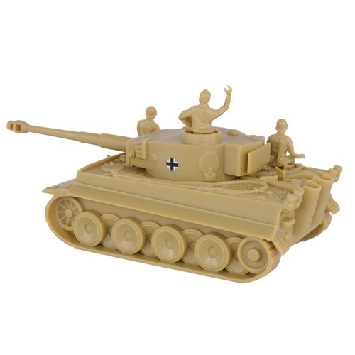 BMC-67331 "BMC CTS WW2 German Tiger Tank (Tan, 1) w/ Crew (Tan, 3)" 1/38 Tank - 第 4/5 張圖片