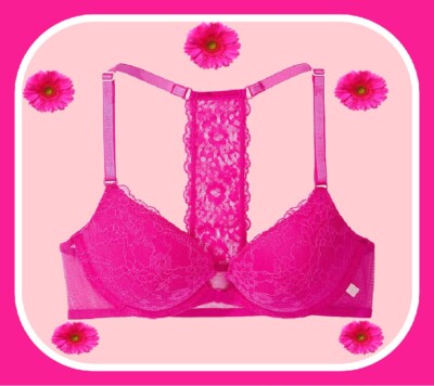 32B Hot Pink Posey Lace FrontClose ExtremeLift Victorias Secret