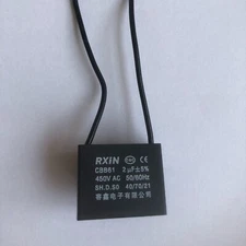 450V 2UF CBB61 Ceiling Fan Motor Running Capacitor 2 Wire 50/60 Hz