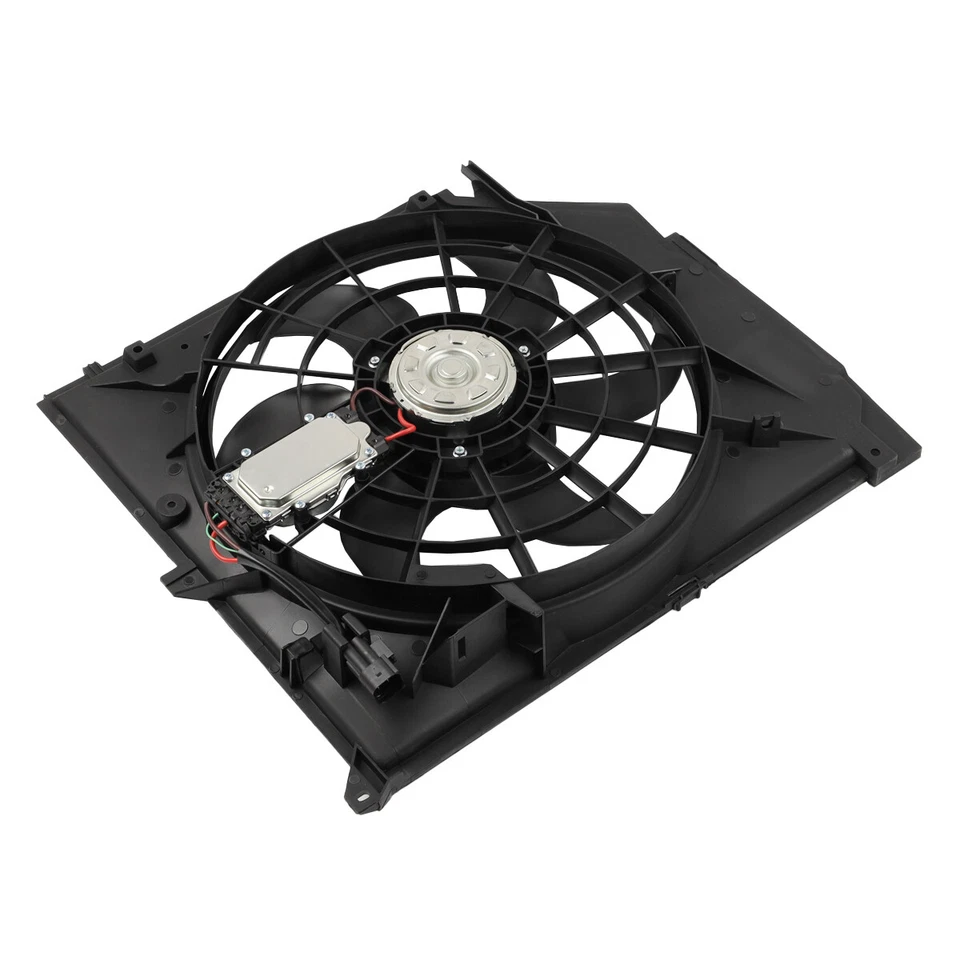 Radiator Cooling Fan Assembly for 2001-2005 BMW 325i 325Ci 330Ci 2000 328i 328Ci Foto 4 de 4