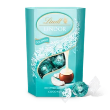 LINDT LINDOR - COCONUT PRALINES - 200G - SWISS MILK CHOCOLATE CANDY EXCELLENCE