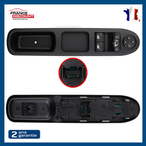 Fensterheberknopf Vorne Links FüR 207 (2006-2014) = 6554QA 6554PZ-image
