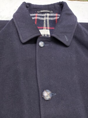 ジャケット・アウター 48 Burberry 80s Wool Liner Balmacan coat Burberry's Men's Balmacaan Coat Made in England | eBay