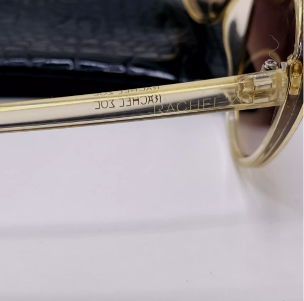 RACHEL ZOE Nina CatEye Classic Sunglasses Nude Crystal Brown  display picture 3