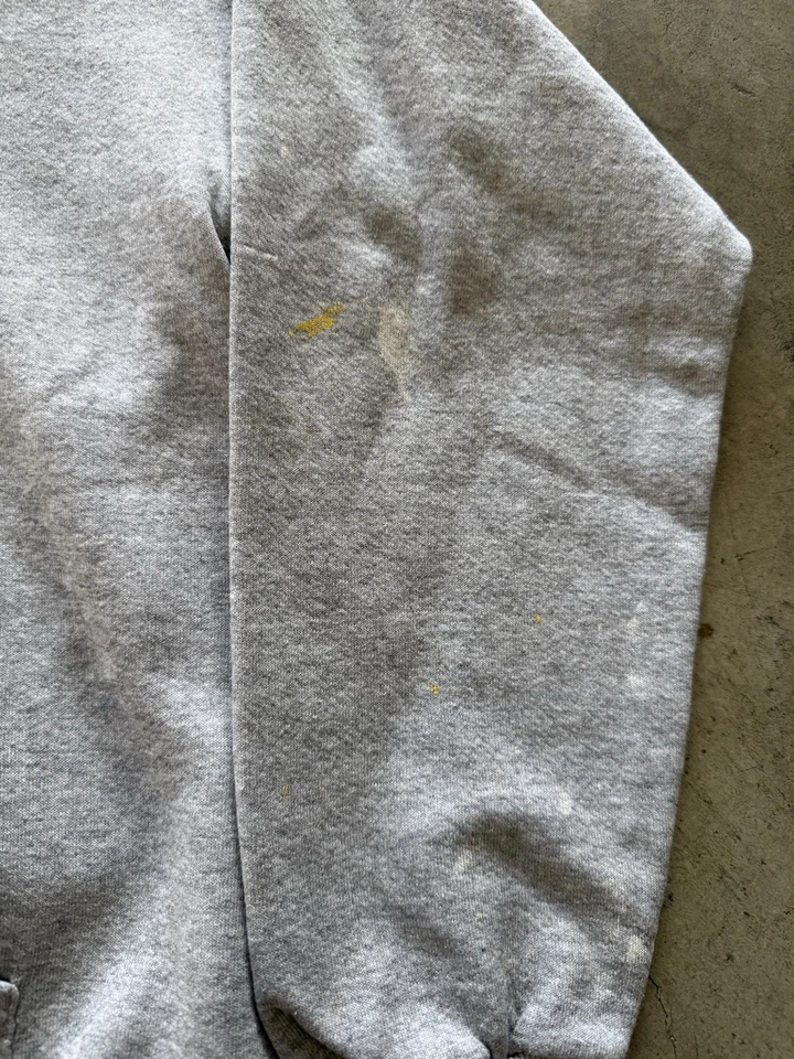 复古 90 年代罕见圣克鲁斯滑雪板 NHS 连帽衫运动衫大号灰色 — 第 2/4 张图片