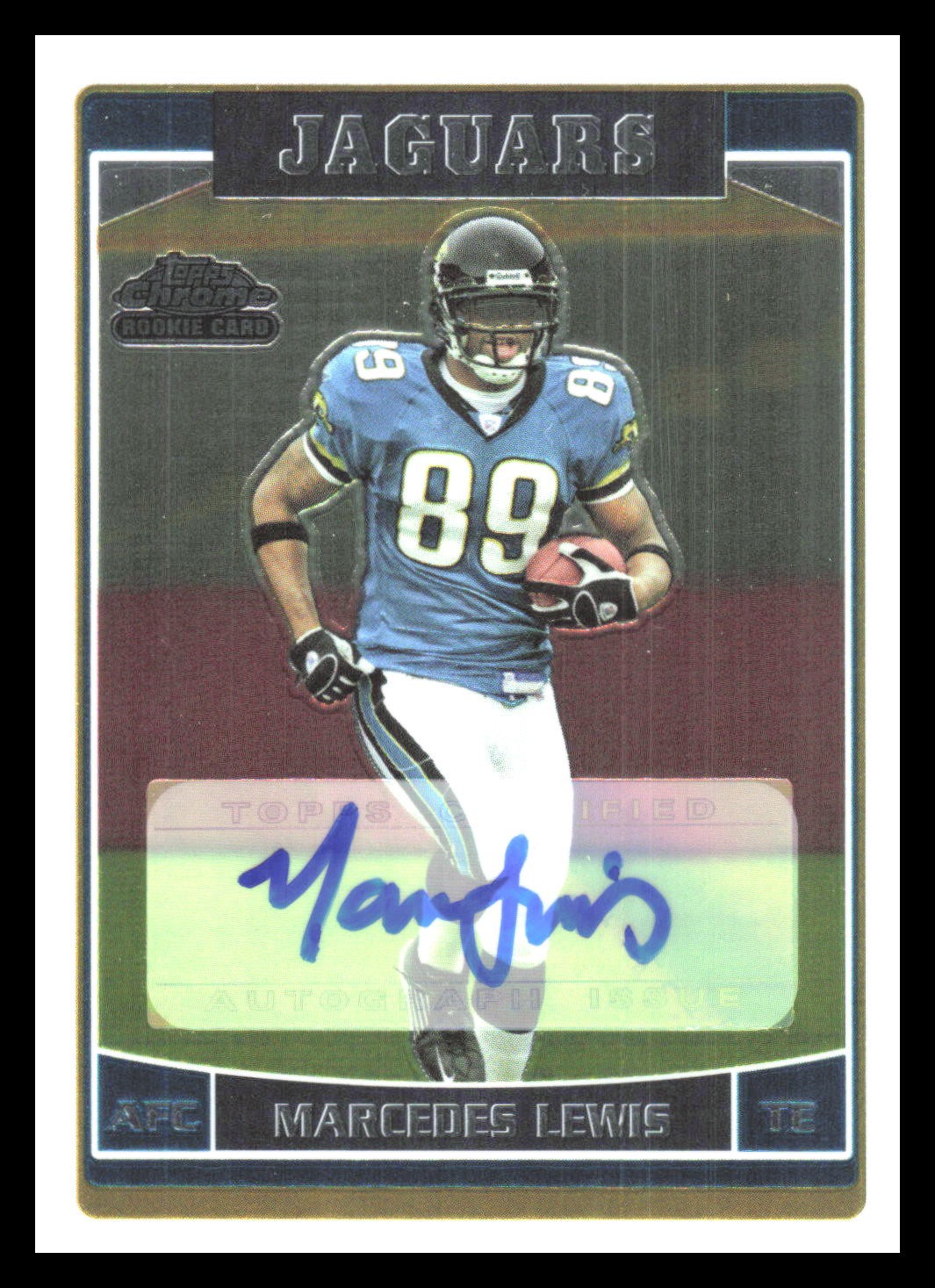 Marcedes Lewis Topps Chrome #237 Autograph
