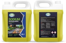 JOVS Sodium Hypochlorite 2x5L – High Strength (14-15%) Patio & Driveway Cleaner