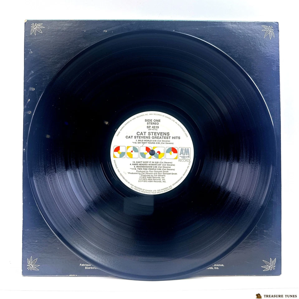 Cat Stevens – Greatest Hits Vinyl (LP, Compilation) SP-4519 - Image 4 of 4