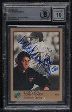 BAS 1992 Studio Mike Mussina #127 BGS Authentic Auto HOF 3c7
