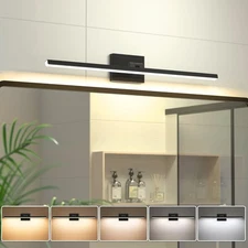 VOLISUN Modern Bathroom Vanity Light 31.5 inch 18W 5CCT Black Bar Vanity Light