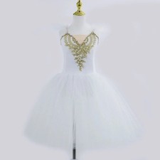 White Ballet Dress Long Romantic Ballet Tutu Professional Ballet Swan Lake