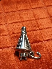 Vintage Sterling Silver 3D Saturn 5 Apollo 11 Astronaut Capsule Charm Pendant