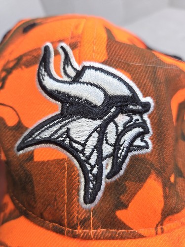 Minnesota Vikings Patched Orange Realtree NFL Apparell Adjustable Trucker Hat - Picture 7 of 7