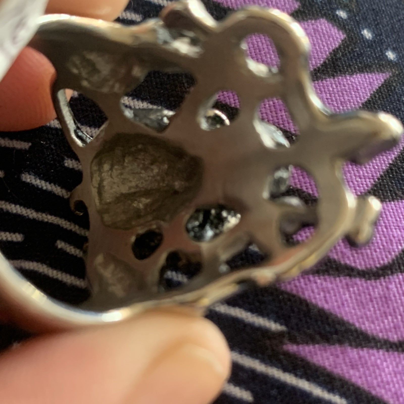 Silver Skull Statement Ring Gothic Style Handmade… - image 5