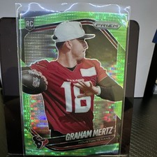 Panini Prizm 2025 Graham Mertz #392 Rookie RC Houston Texans Football Card. rookie card picture