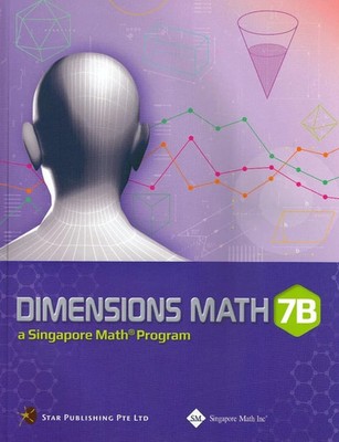 Dimensions Math 7B Common Core Textbook | Singapore Math - Very Good