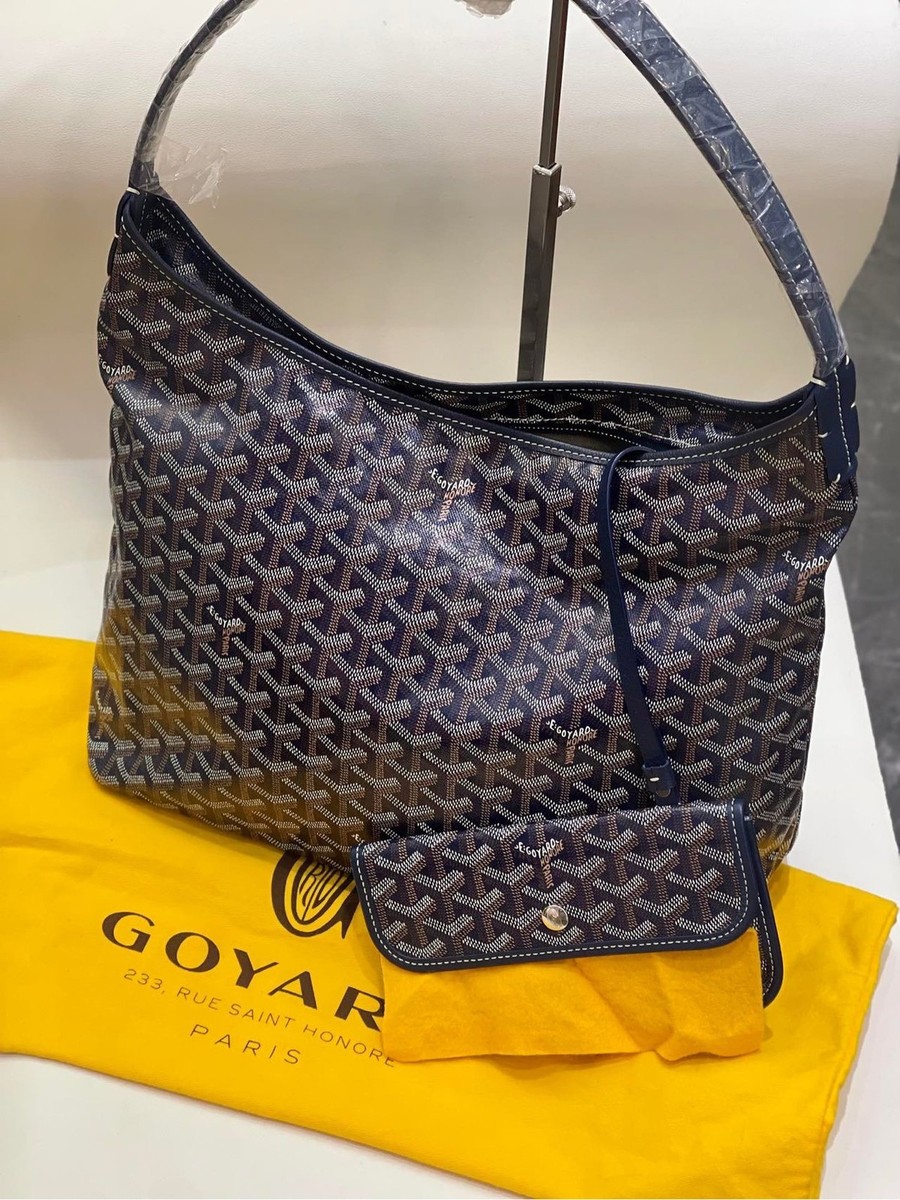 Goyard ショルダーバッグ ネイビー Goyard Canvas Navy Blue Hobo Shoulder Bag For Women | eBay