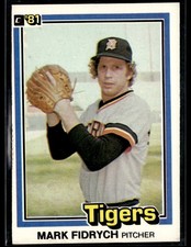 1981 Donruss #8 Mark Fidrych Tigers Baseball Card 2601U