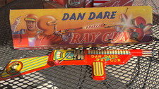 Vintage 1953 Mettoy Dan Dare Tinplate Ray Gun Rifle with Original Box RARE