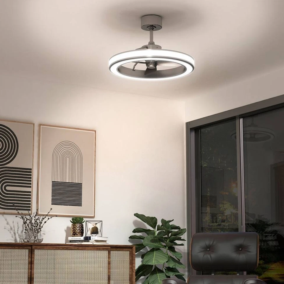 ARTIKA EDWIN 23" FANDELIER Ceiling Fan + LED Light + Remote Costco Overstock - Image 2 of 4