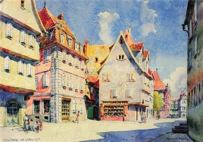 Hansi Waltz J J Artist Card Alsace Alsace Pittoresque de Colmar La Gr