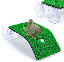 Small Turtle Basking Platform Simulation Grass Turtle Ramp, Turtle Resting Ba...