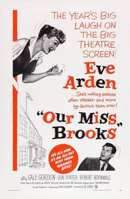 Our Miss Brooks poster Eve Arden Robert Rockwell 1956 Old Movie Photo