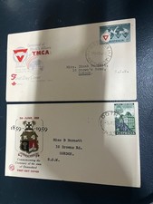 (1979) 27-12-2025 - Australia (older) 2 x FDC cover - YMCA (1955) QLD (1959)