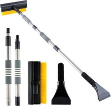 53 Extendable Retractable Snow Brush & Ice Sc...