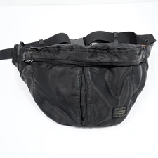 Porter Yoshida Tanker Waist Bag Black Nylon Fanny Pack Japan