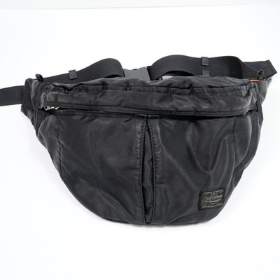 Porter Yoshida Tanker Waist Bag Black Nylon Fanny Pack Japan | eBay