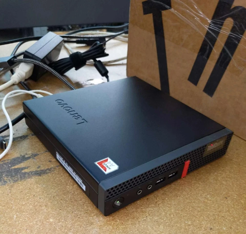 Lenovo thincentre M625Q 8GB RAAM 128GB SSD mini PC, AMD A4-9120C-Windows 11 pro Foto 2 de 3