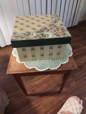 Hand Painted Wood Box With Lid