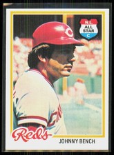 1978 Topps Johnny Bench Cincinnati Reds #700