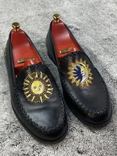 Warren Edwards Crocodile Leather shoes Mens 10.5 Made In Italy .