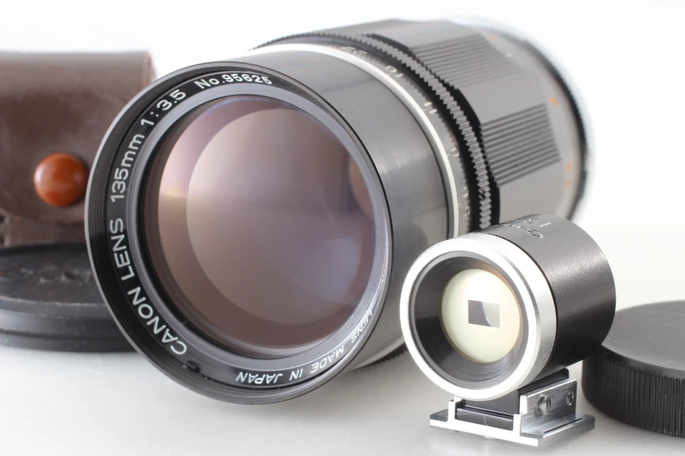 [N MINT + Finder] Canon 135mm f3.5 Portrait LTM L39 Leica Screw Mount From JAPAN - Image 3 of 4