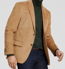 Tommy Hilfiger Men's Beige Corduroy Modern Fit Sport Coat Suit Jacket Size 38R